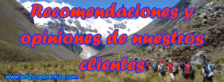 Tours, Caminata, escalada - Cordillera Blanca, Huayhuash - Perú;
